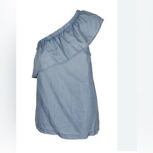 Two by Vince Camuto Hazy Blues, Off the Shoulder Top, size large